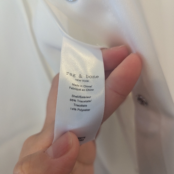 RAG & BONE Antonia satin shirt - Picture 6 of 9